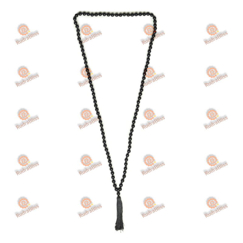 108+1 Beads 7mm Black Hakik Mala