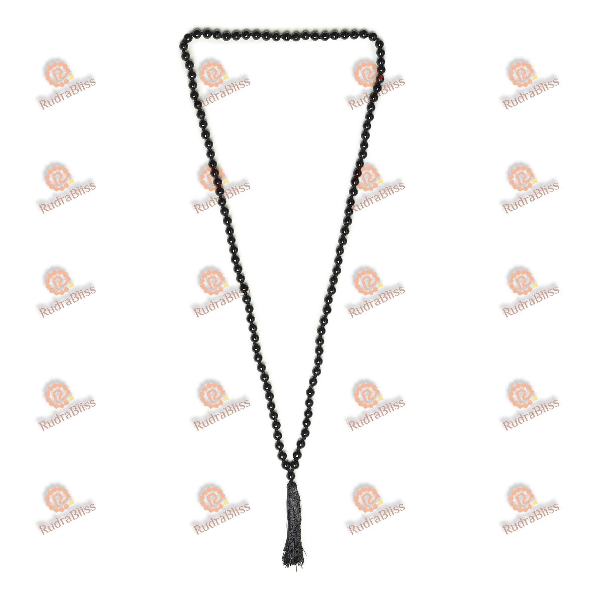 108+1 Beads 7mm Black Hakik Mala