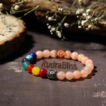 7 Chakra Rose Quartz Bracelet - 8mm Beads - view 2