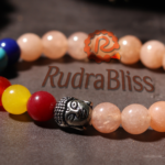 7 Chakra Rose Quartz Bracelet - 8mm Beads - view 4