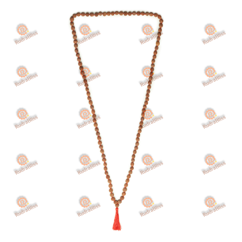 108+1 Beads 5 Mukhi Rudraksha Mala - 5mm Beads