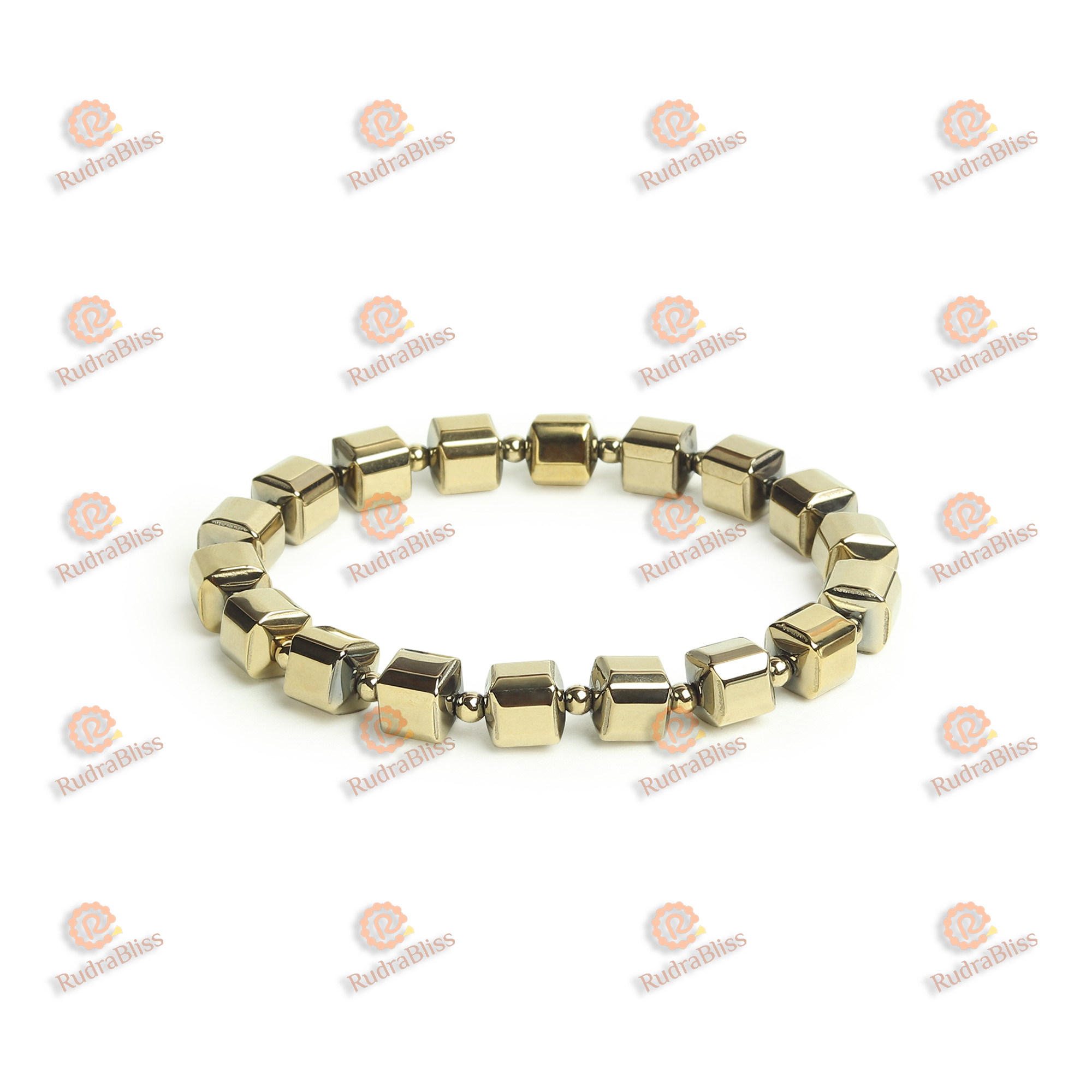 Pyrite Cube Bracelet