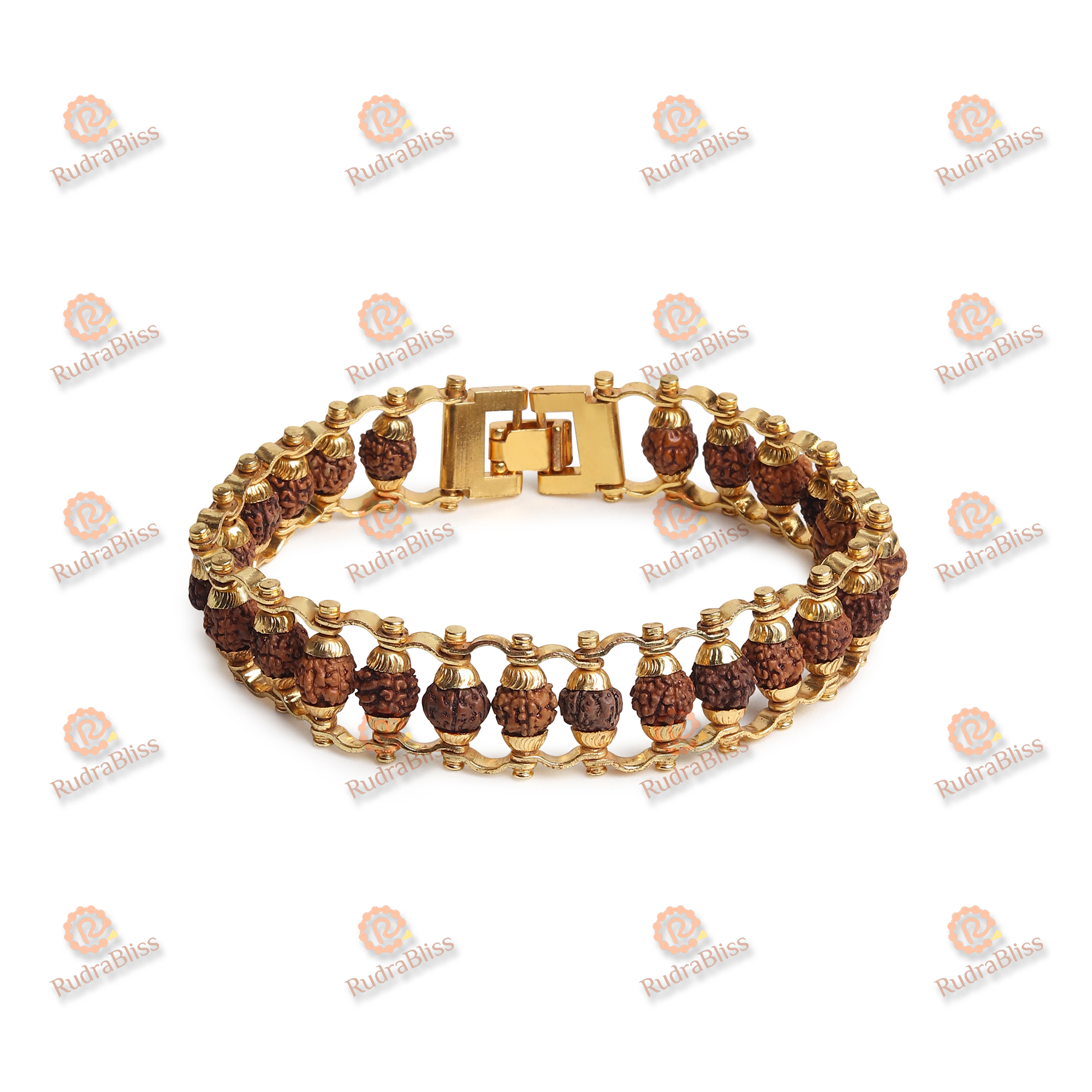 Rudraksha Cycle Chain Bracelet