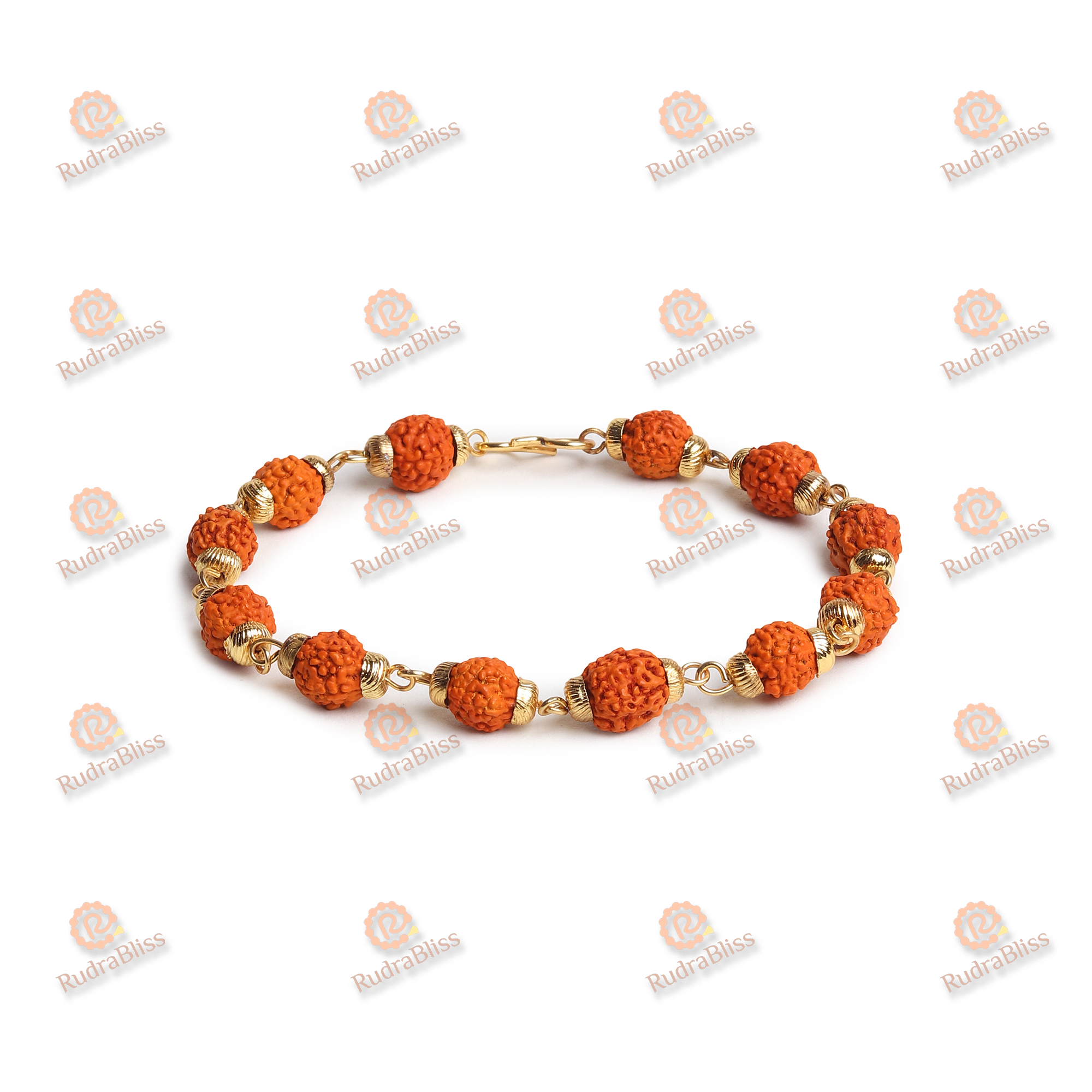 Rudraksha Gold Cap Bracelet