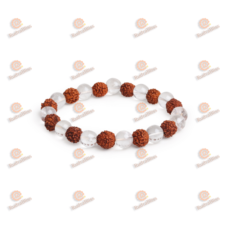 Rudraksha Sphatik Bracelet