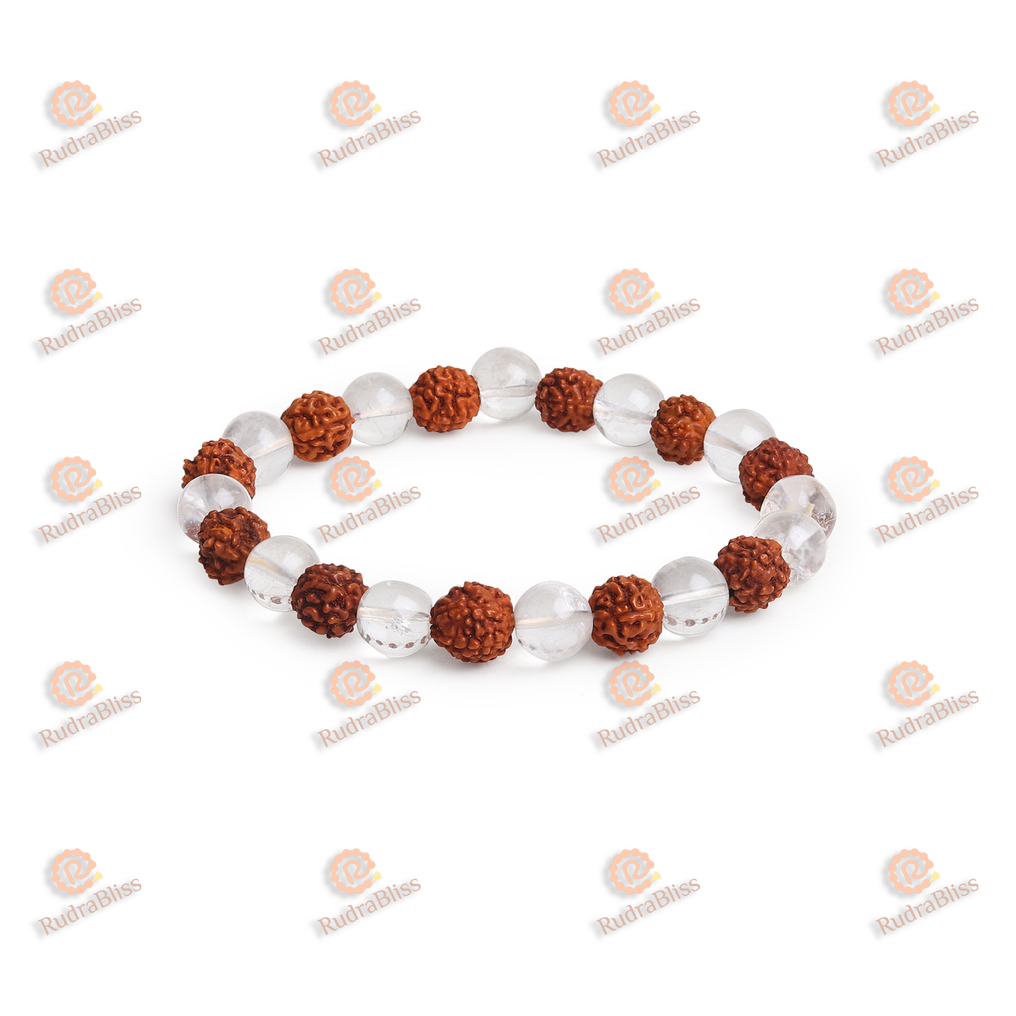 Rudraksha Sphatik Bracelet