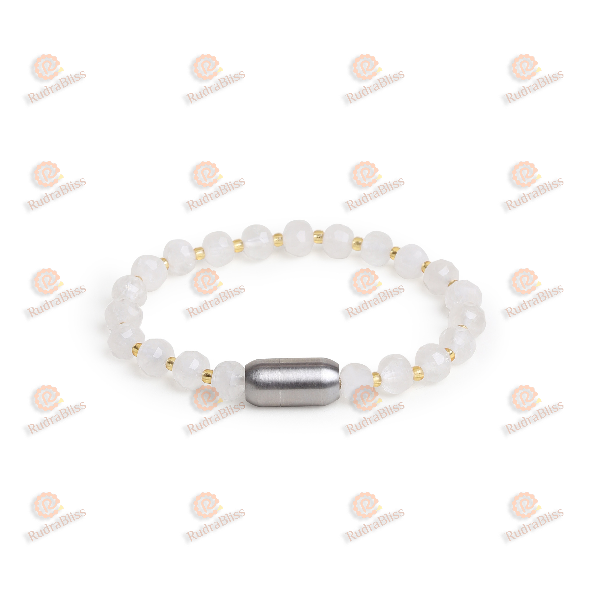 Sphatik Cut Mag Lock Bracelet