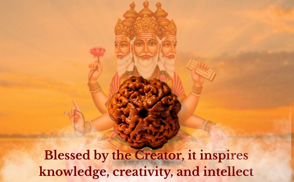 Lord Brahma – The Creator and Ruling God of 4 Mukhi Rudraksha