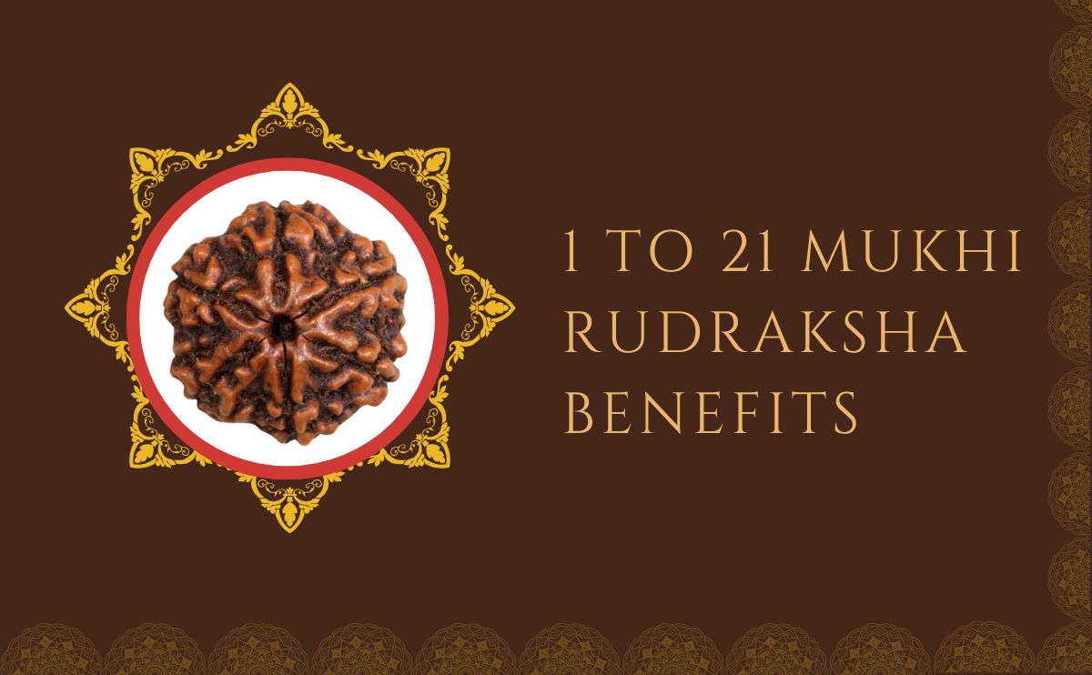 Benefits of 1 to 21 Mukhi Rudraksha Beads
