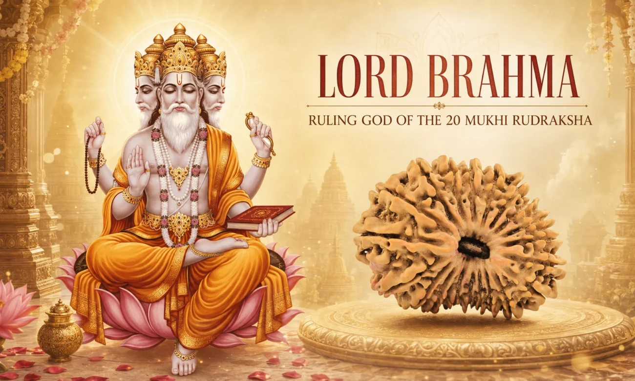 Lord brahma ruling god 20 mukhi rudraksha